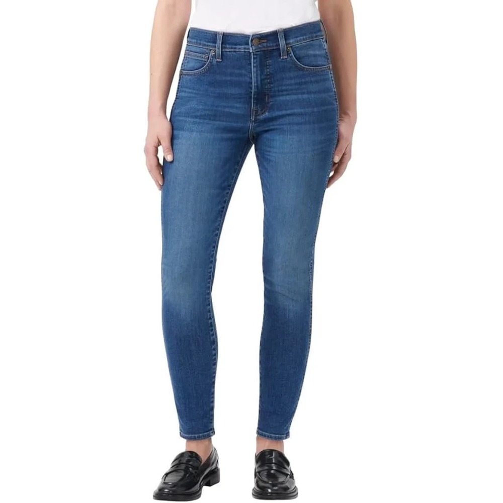 Kirkland Signature Ladies' High-Rise Skinny Jeans, Blue, Size: 14, New